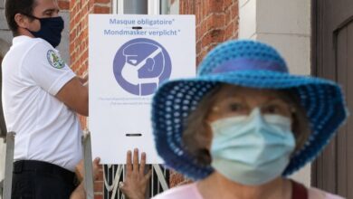 قناع فم في بلجيكا