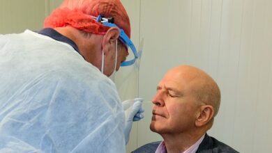 فحص فيروس كورونا في بروكسل