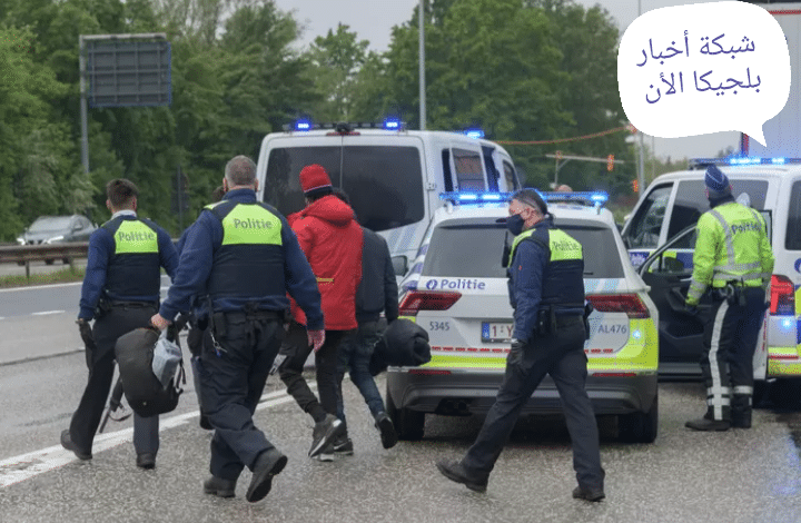 شرطة بلجيكا واللاجئين