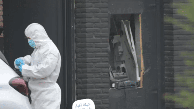 محاولة سرقة بنك أكسا في بلجيكا عن طريق الهجوم بالمتفجرات