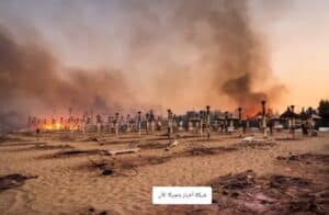 الحريق في ايطاليا بسبب الحر