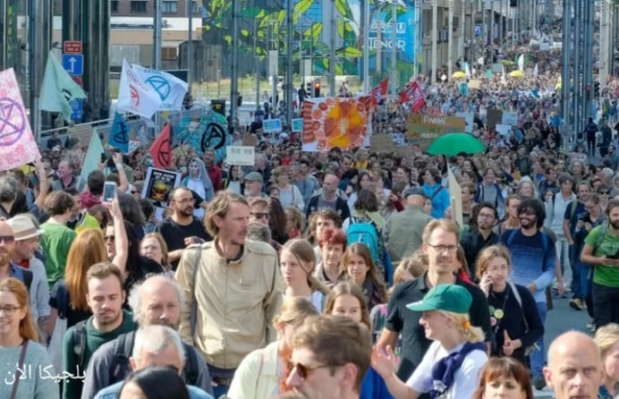 مسيرة المناخ في بروكسل ... من المتوقع وصول 30 ألف متظاهر للمناخ