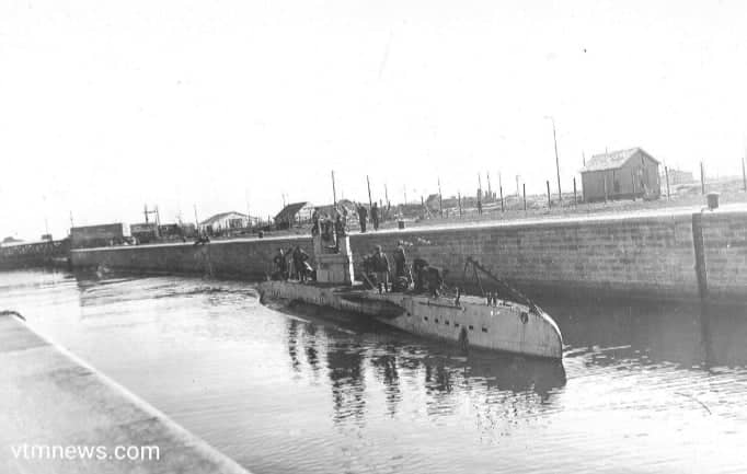 التعرف على الغواصة الغارقة أمام السواحل البلجيكية البحرية