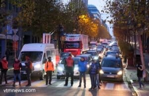 احتجاج الشرطة البلجيكية في كل المقاطعات يؤدي إلى إزدحامات مرورية 4 اضطراب مروري في العديد من الأماكن بسبب إجراءات نقابات الشرطة البلجيكية