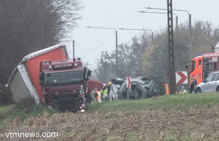 مصرع سائق شاحنة بين مدينتي براكل وأوديناردي