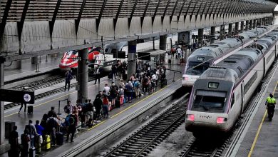حادث قطار في اسبانيا