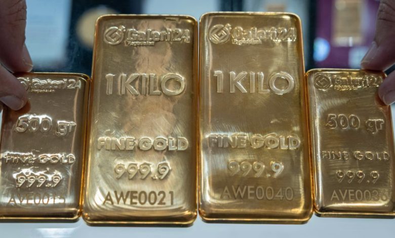 إرتفاع سعر الذهب والفضة