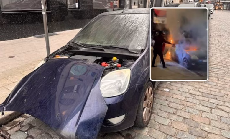 Auto in brand gestoken in joodse wijk Antwerpen