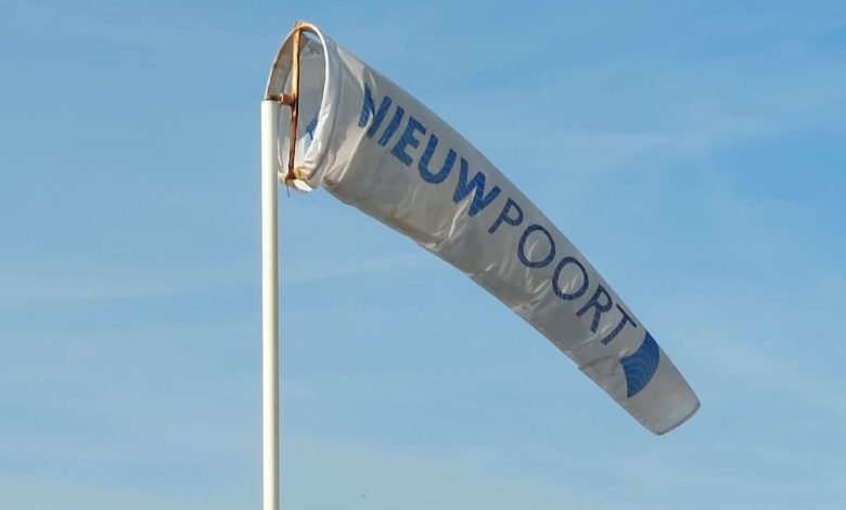 Nieuwpoort Belgium beach and seafront promenade