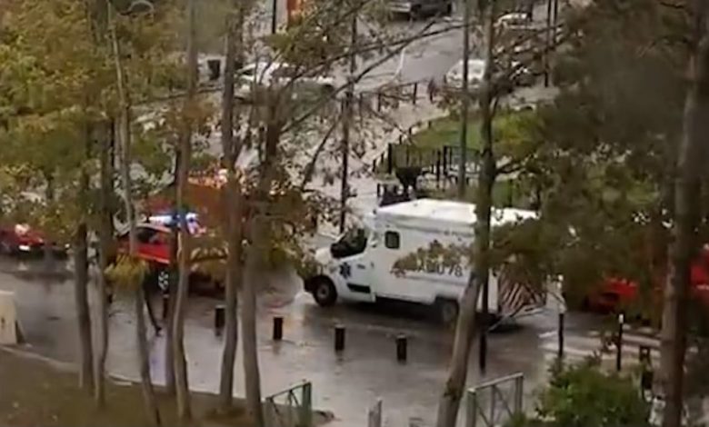French emergency services respond to a shooting near Paris