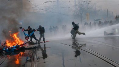 Police Clashes During Brussels Riots