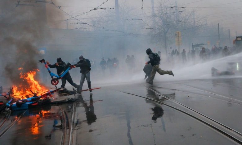 Police Clashes During Brussels Riots