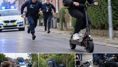 Belgian Police Chase Man in Antwerp After E-Scooter Stop