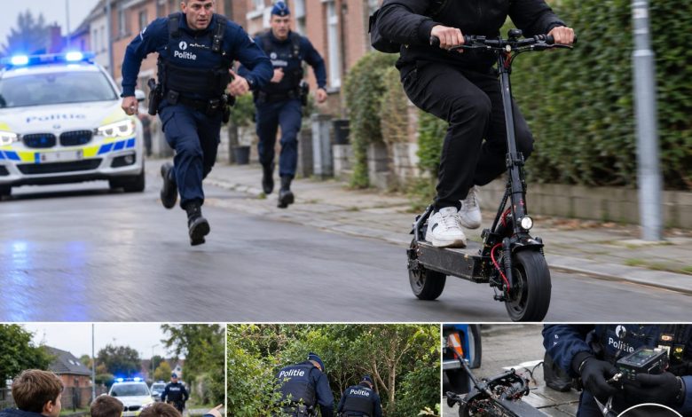 Belgian Police Chase Man in Antwerp After E-Scooter Stop
