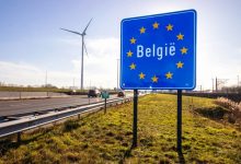 Cars traveling on a Belgian highway ahead of the planned 2027 road vignette.