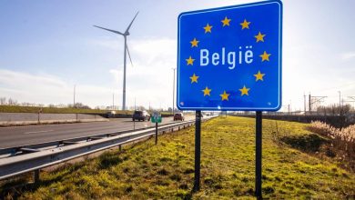 Cars traveling on a Belgian highway ahead of the planned 2027 road vignette.