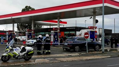 Police respond after a shooting in Trappes west of Paris, France