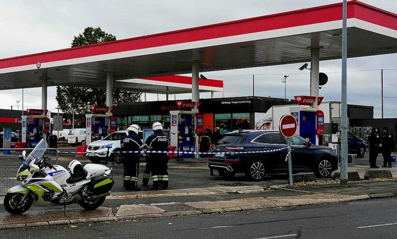 Police respond after a shooting in Trappes west of Paris, France