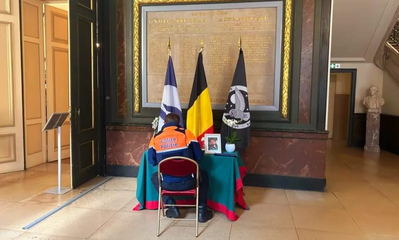 Brussels Mayor Philippe Close calling for additional police funding after the fatal shooting of officer Nordine.