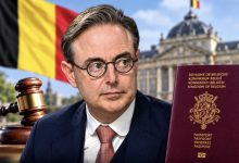 Belgian flag representing the country's revised rules on revoking citizenship after certain serious criminal convictions.