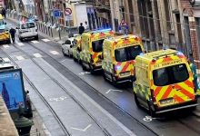 Saint-Jean-Baptiste de La Salle school in Saint-Gilles, Brussels, which reopened after a carbon monoxide incident.